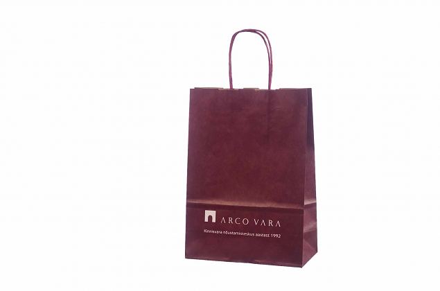 dark red kraft paper bags 