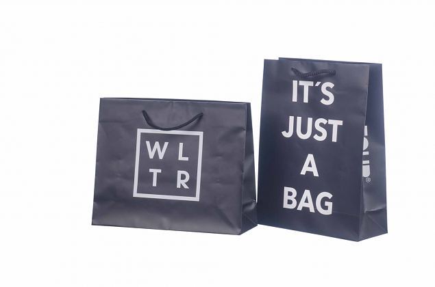 laminated paper bag with personal logo print 