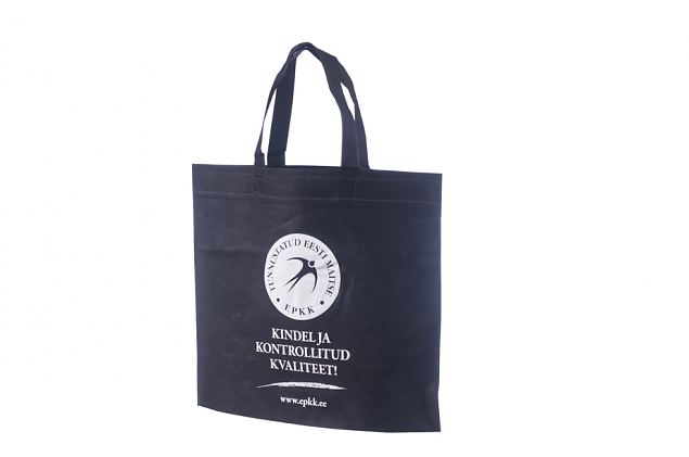 black non-woven bags with personal logo print 