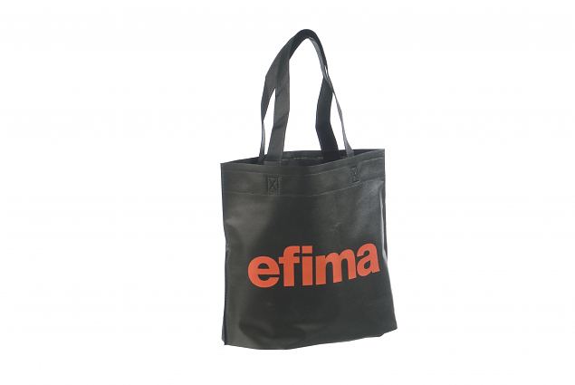 durable black non-woven bags with personal print 