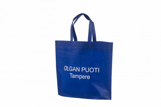 blue non-woven bag with logo 