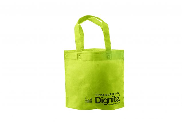 green non-woven bag with logo 