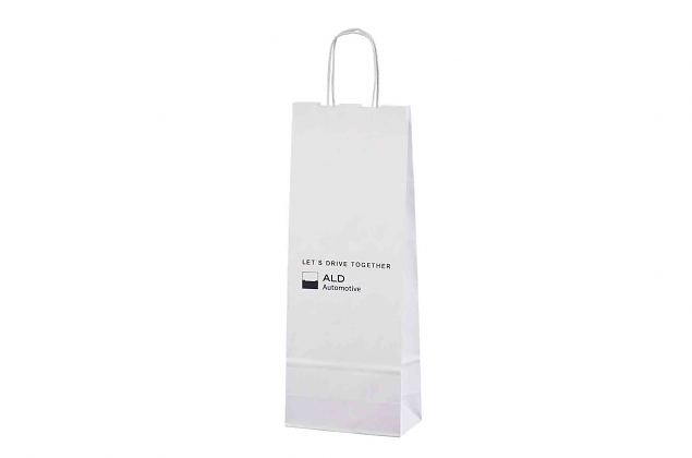 durable kraft paper bags for 1 bottle 