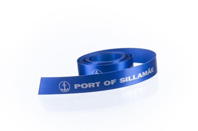 satin ribbon with logo 