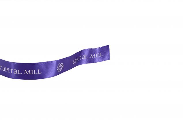 luxury satin ribbon with logo 