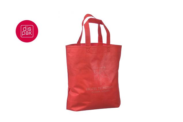 punased non woven riidest kotid trükiga 
