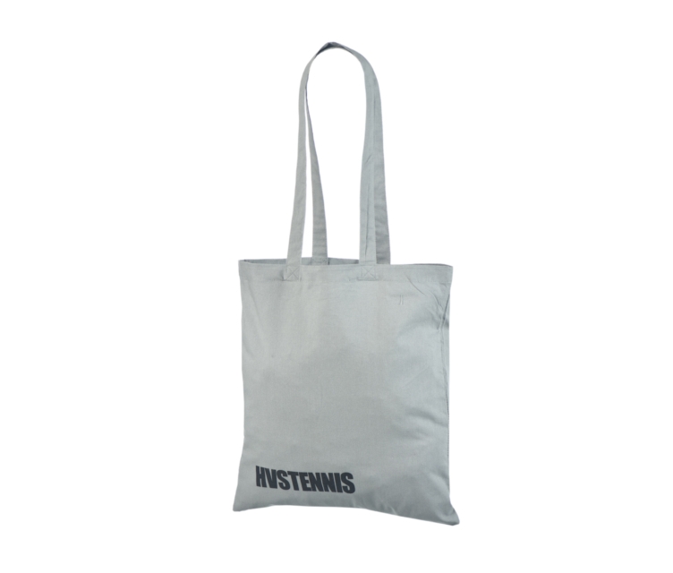 Grå tygkassar av bomull. Storlek: 38×42 cm