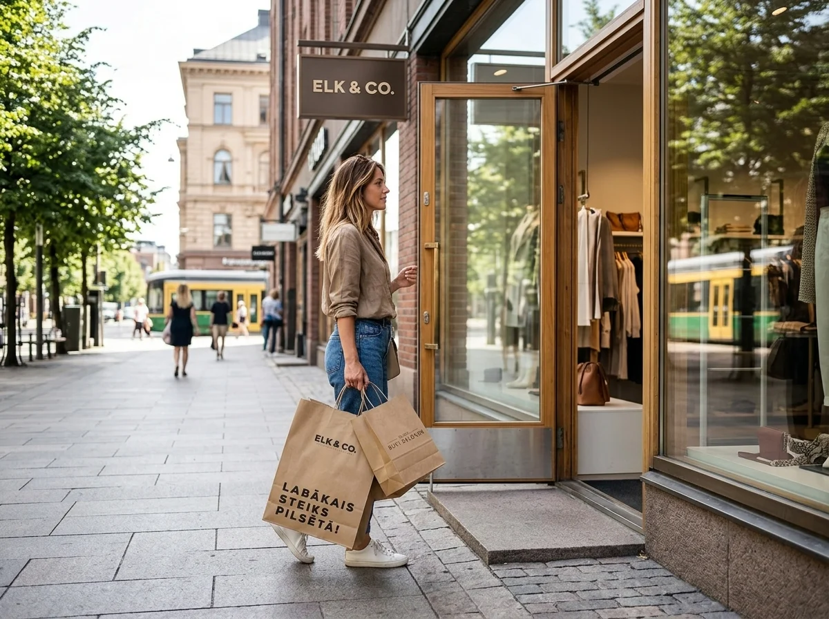 Tryckta kassar med logotyp