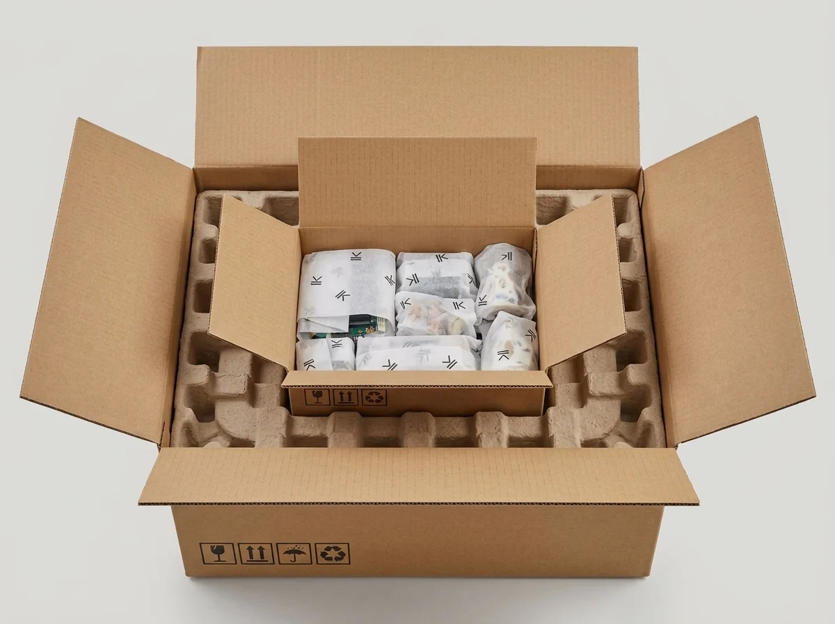 Dubbelbox med stötdämpning
