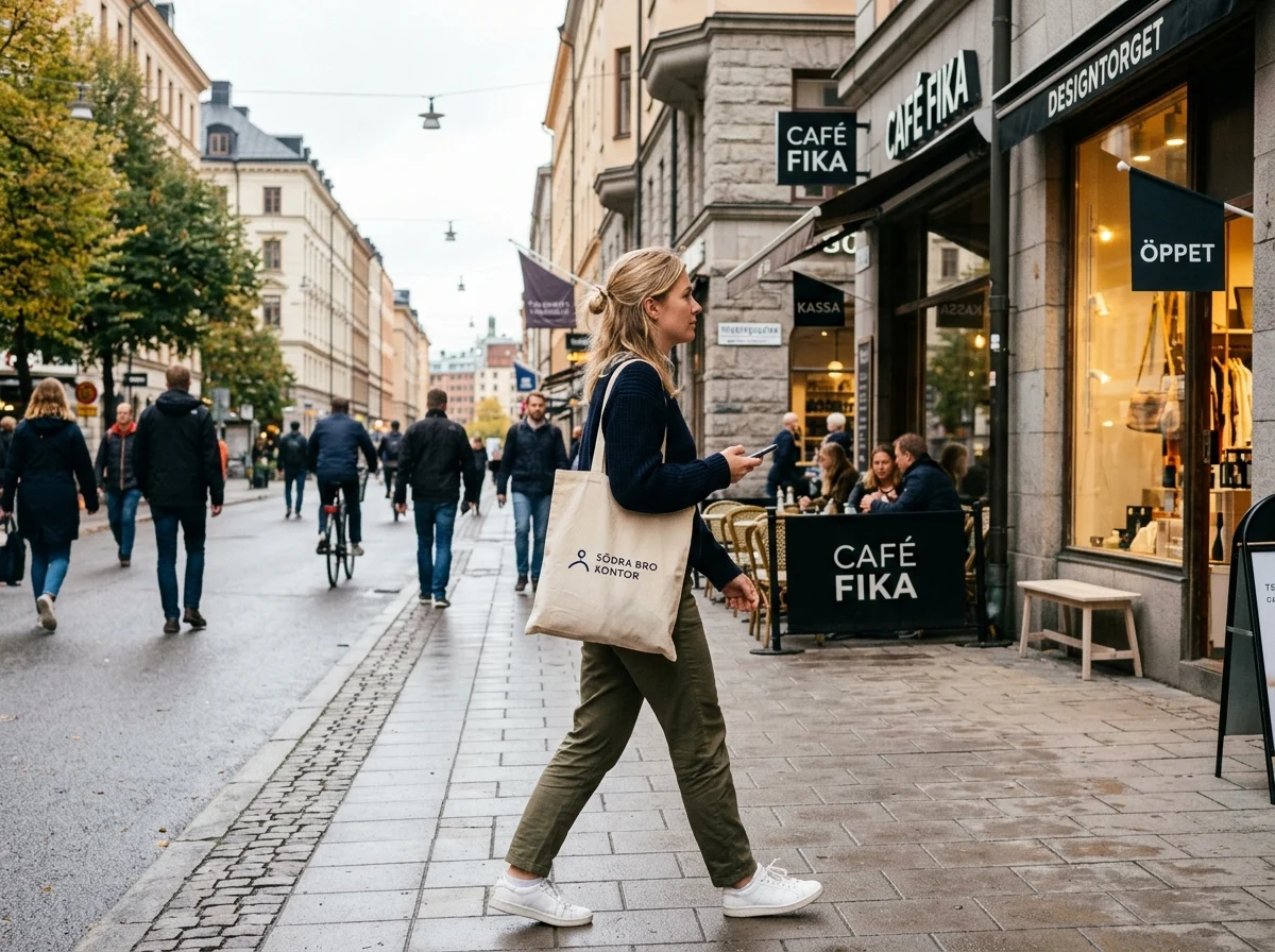 Tygkasse med logotyp