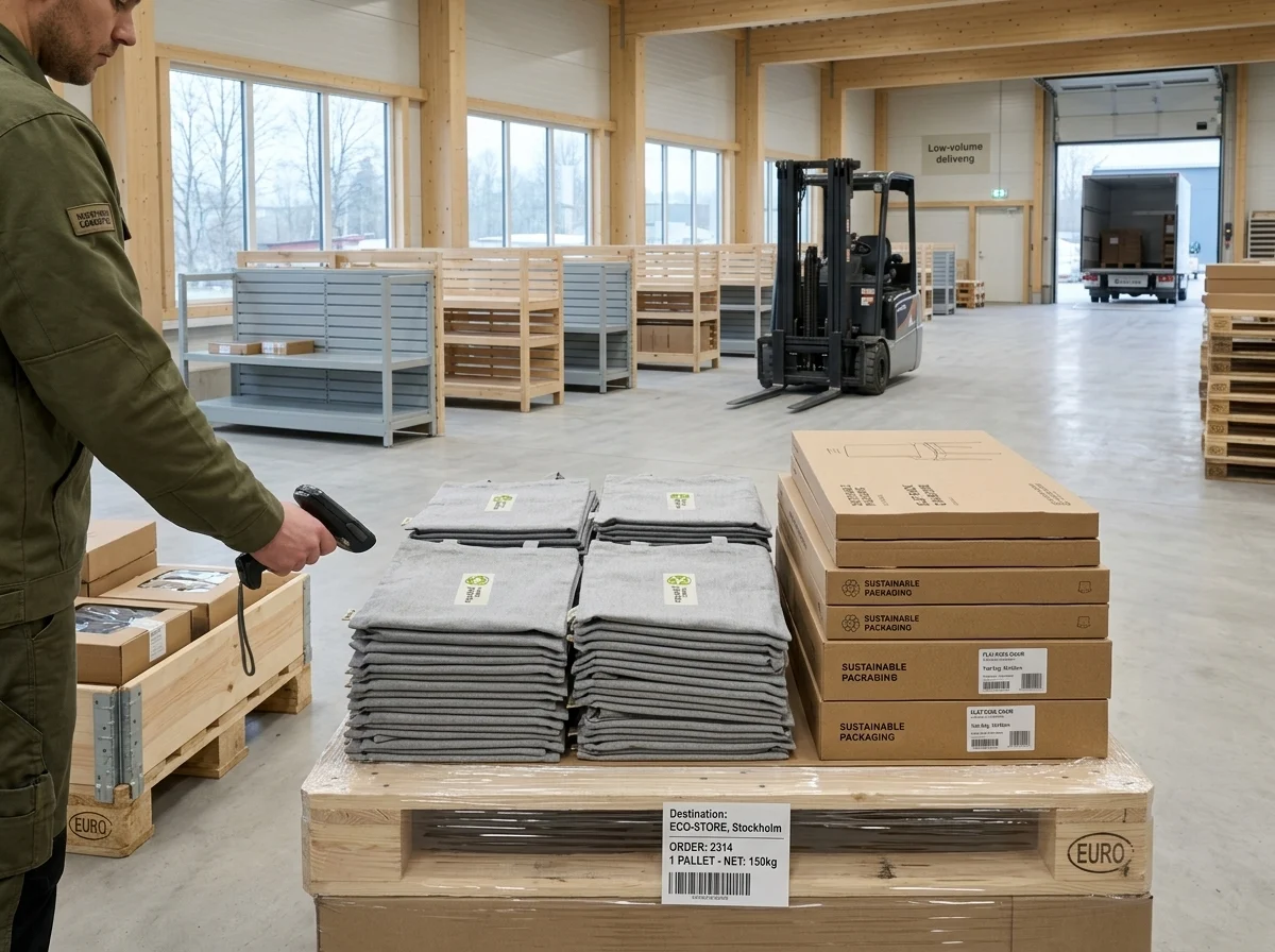 Plattpackade kassar i lager
