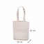 Naturfarvet ekstra kraftig mulepose med tryk. Størrelse 30×35+7 cm